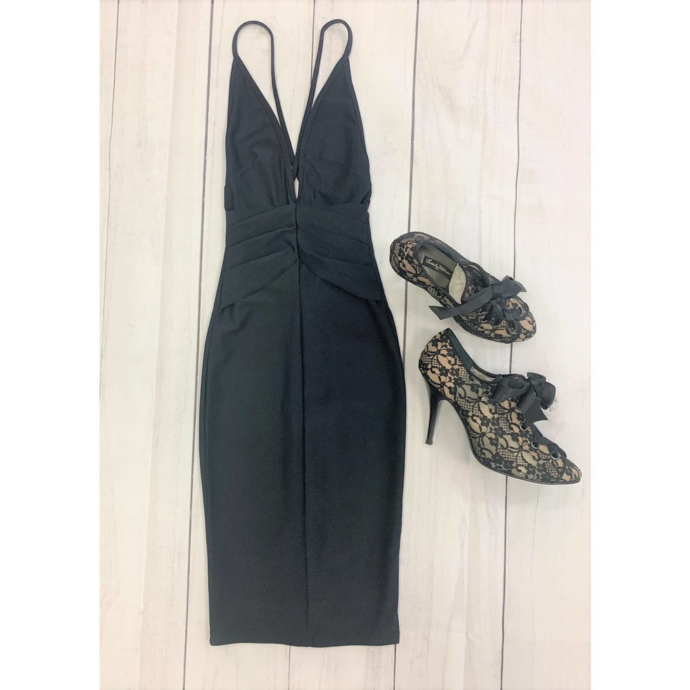 Nasty Gal Black Olivaceous Of Nothing Bodycon Short Dress XXS